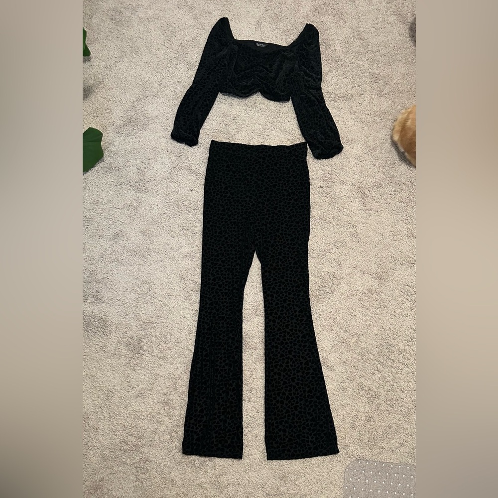 ASOS Miss Selfridge Black 2 Piece Set